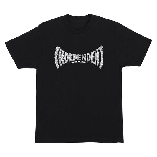 INDEPENDENT SKULL SPAN HW TEE BLACK