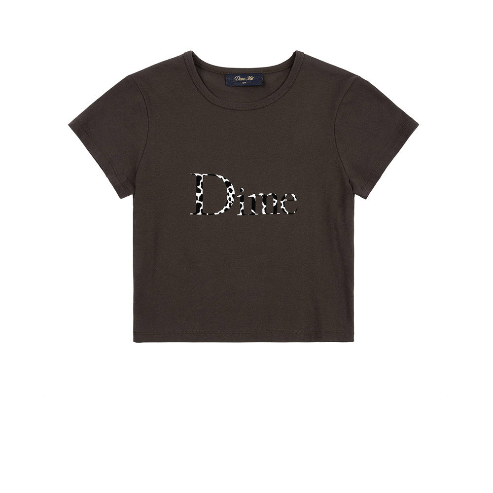 DIME CLASSIC DALMATIANS CROP TEE BLACK