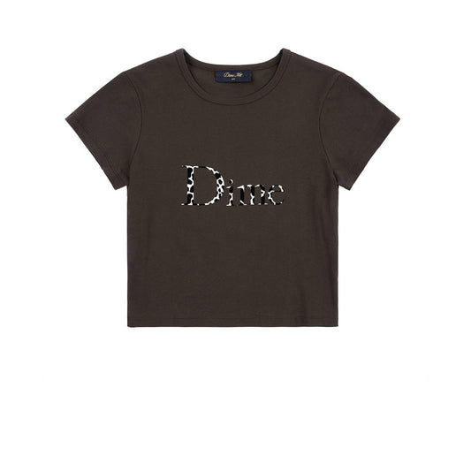 DIME CLASSIC DALMATIANS CROP TEE BLACK