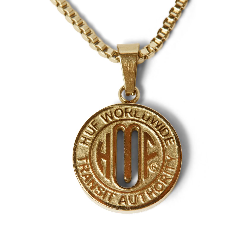 HUF TOKEN PENDANT GOLD