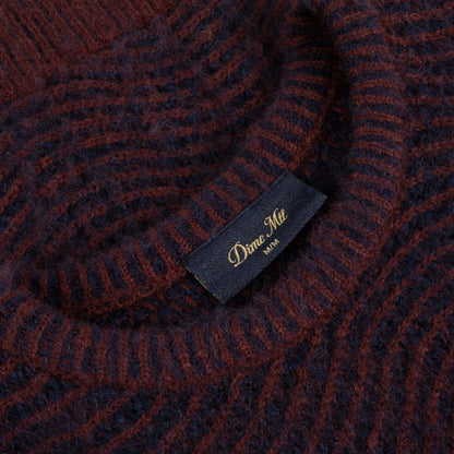 DIME MOHAIR WAVE KNIT BURGUNDY