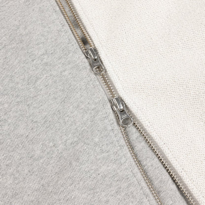 DIME REVERSE FRENCH TERRY ZIP GREY
