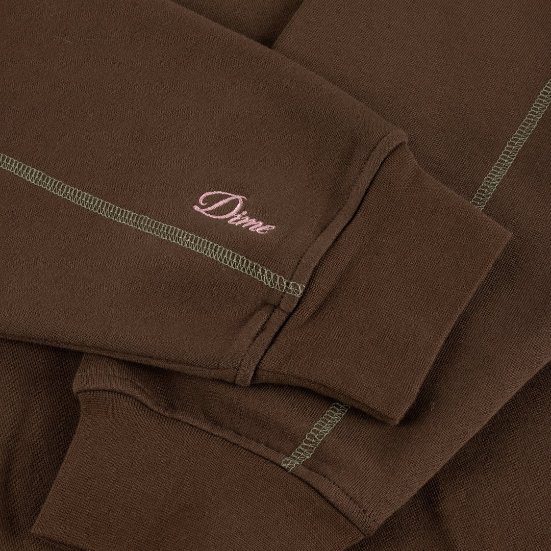 Court Zip Hoodie Brown