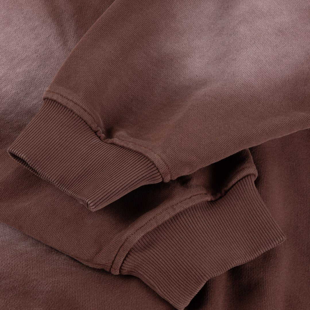 Faded Fleece Bomber Burgundy