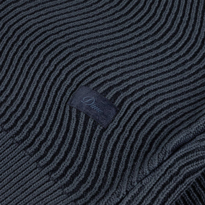 Wave Knit Sweater Navy Blue