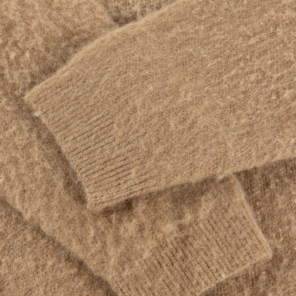 Mohair Double Zip Knit Caramel