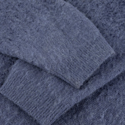 Mohair Double Zip Knit Blue