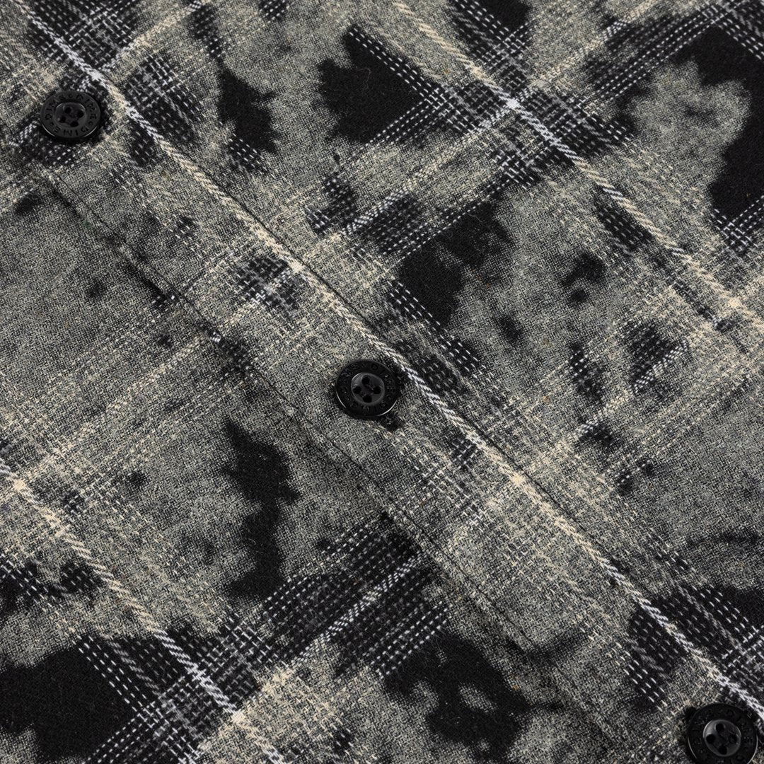 Plaid Flannel Shirt Black