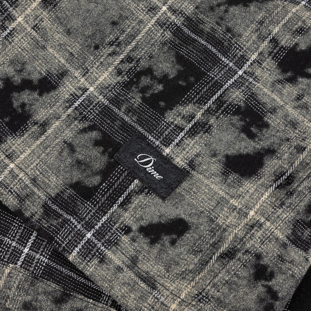 Plaid Flannel Shirt Black