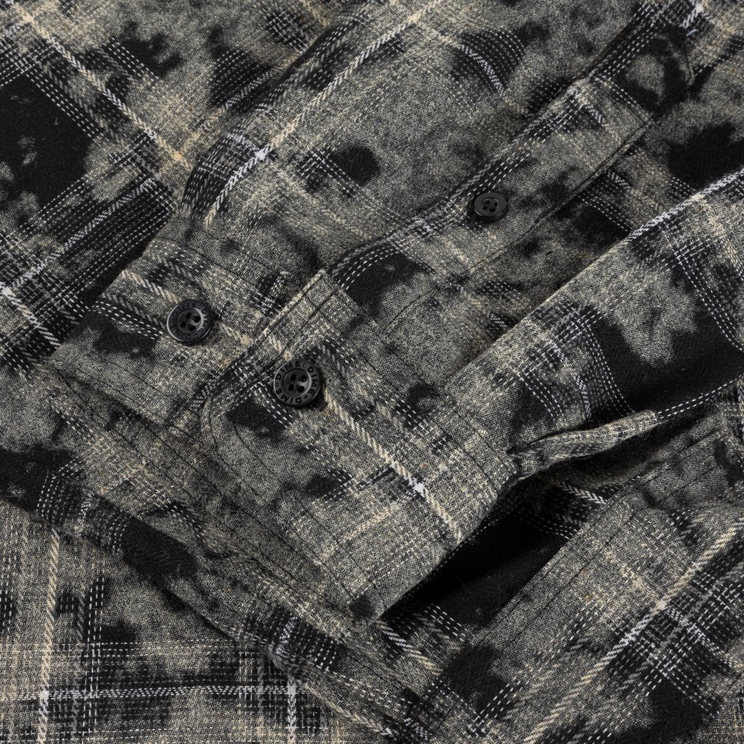 Plaid Flannel Shirt Black