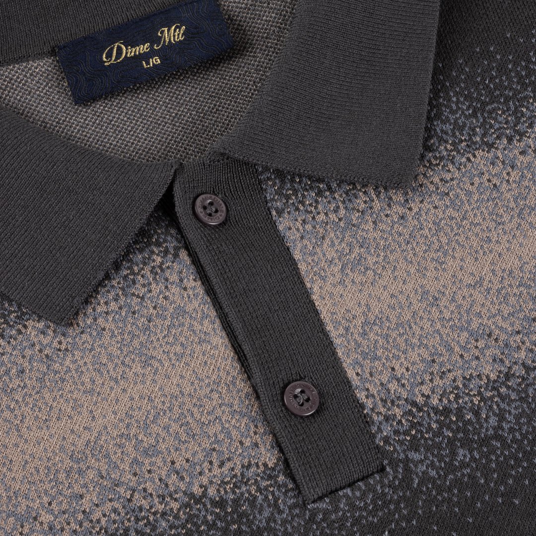 Striped Rugby Knit Black