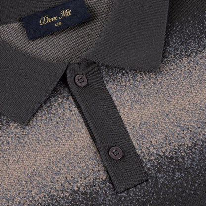 Striped Rugby Knit Black