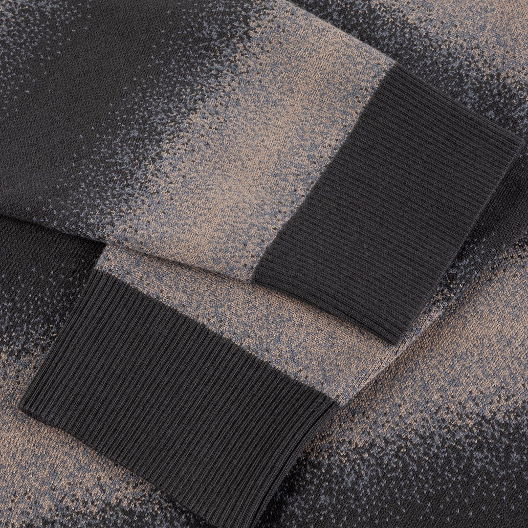 Striped Rugby Knit Black