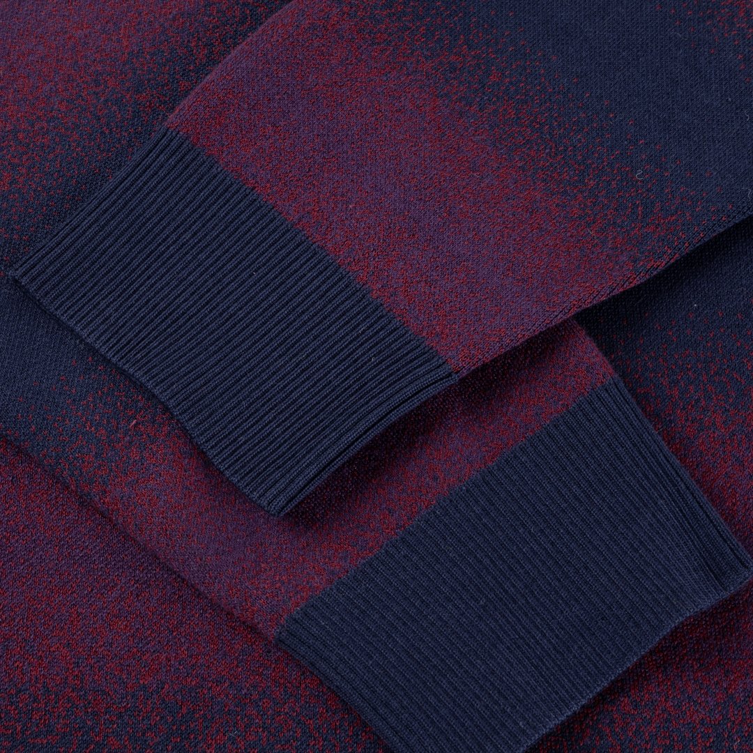 Striped Rugby Knit Navy Blue