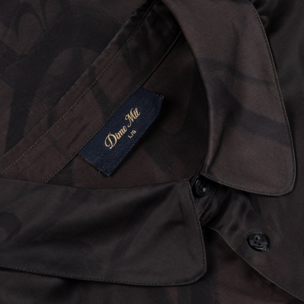 DIME CHILLING SATIN SHIRT BLACK