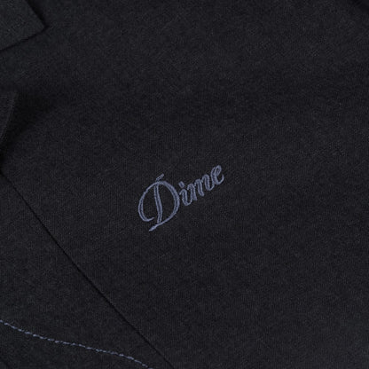 DIME LOTUS BUTTON UP BLACK