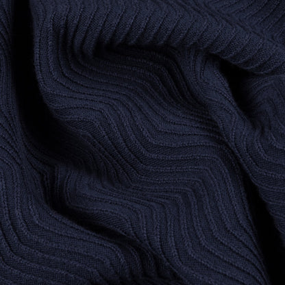 DIME WAVE KNIT SHIRT NAVY