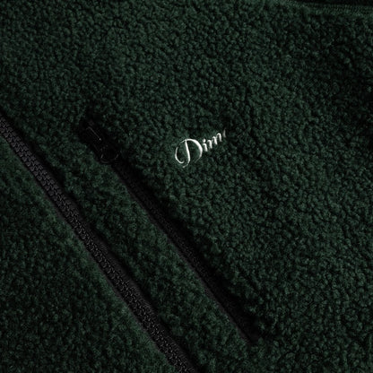 DIME POLAR FLEECE SHERPA ZIP DARK GREEN