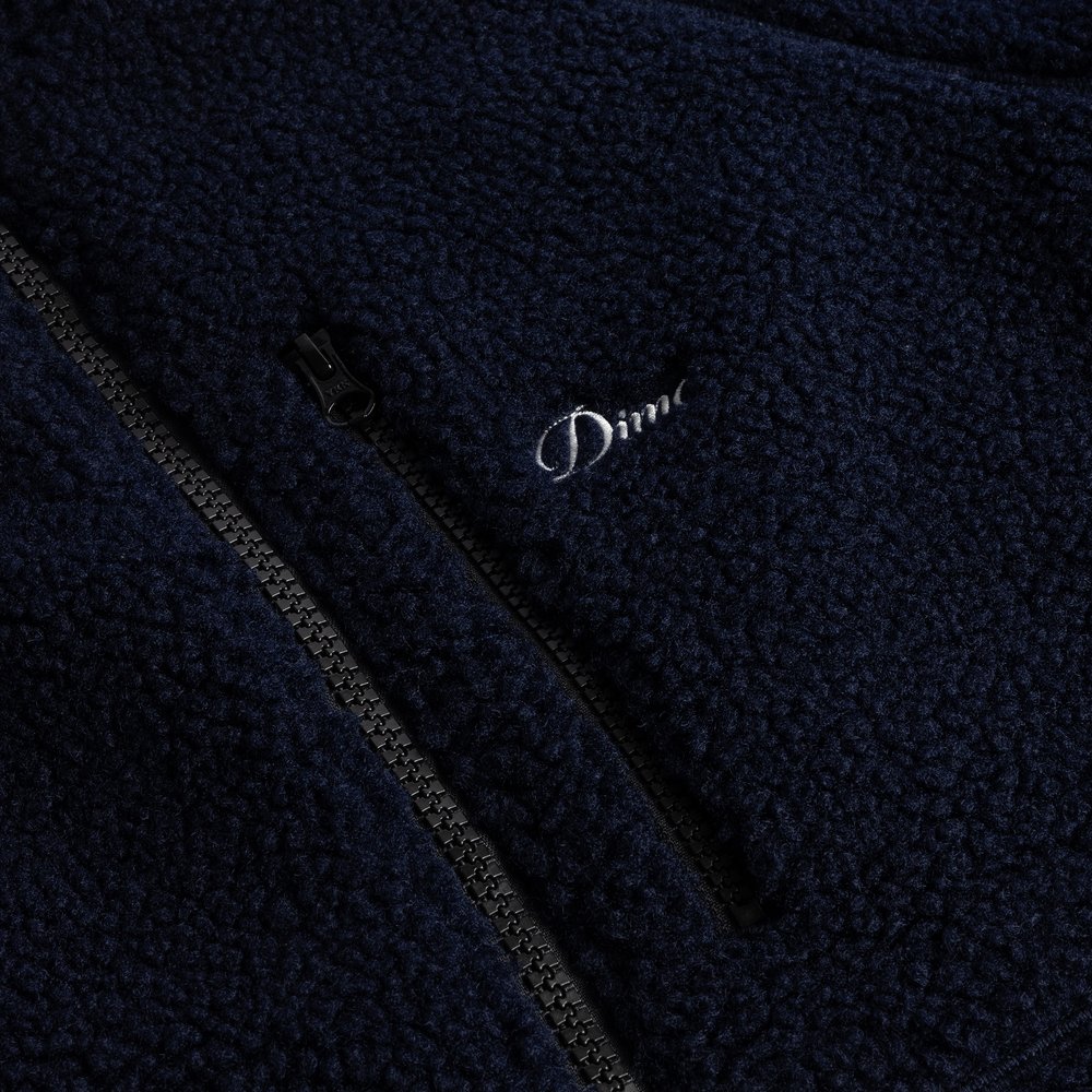 DIME POLAR FLEECE SHERPA ZIP NAVY