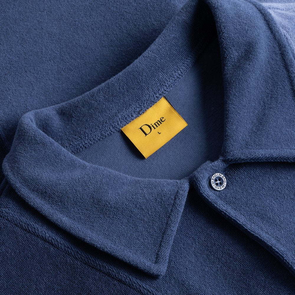 DIME TERRY CLOTH SHIRT BLUE