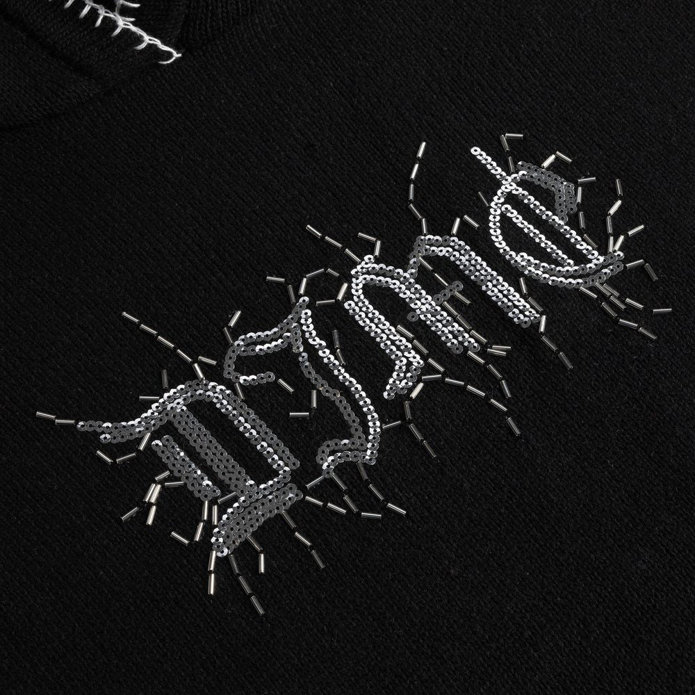 DIME HARDCORE WOOL HOODIE BLACK