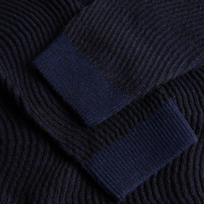 DIME DOUBLE ZIPPER KNIT NAVY