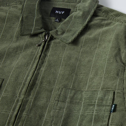 HUF TRENTON ZIP SHACKET OLIVE