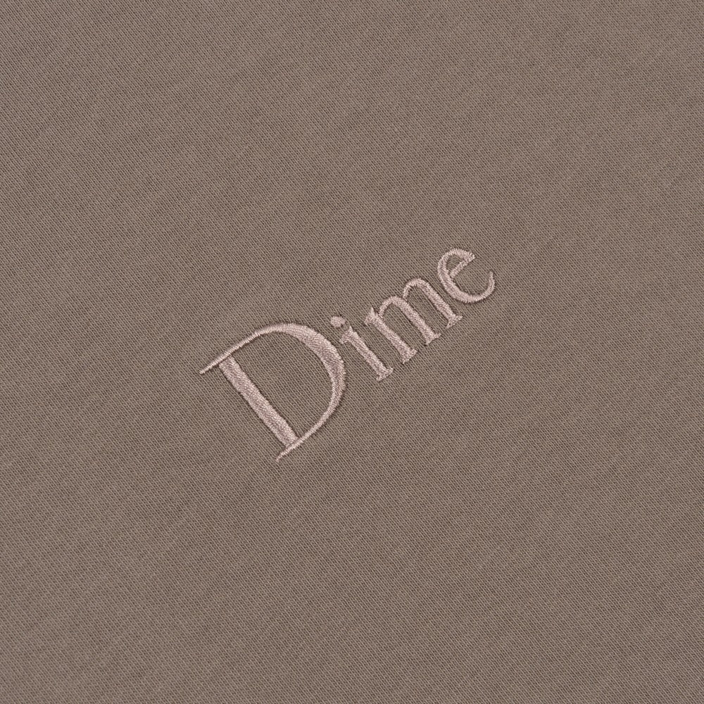 DIME CLASSIC SMALL LOGO TEE BROWN