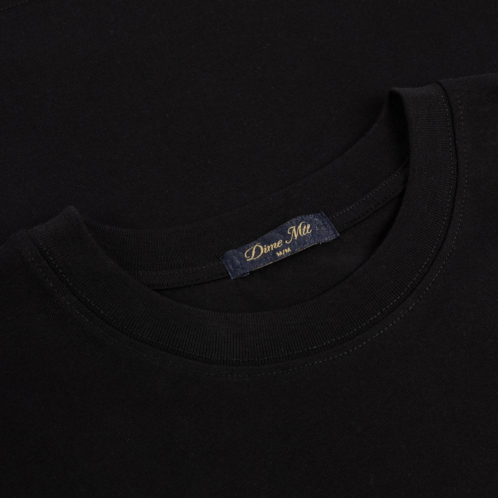 DIME CURSIVE SMALL LOGO TEE BLACK