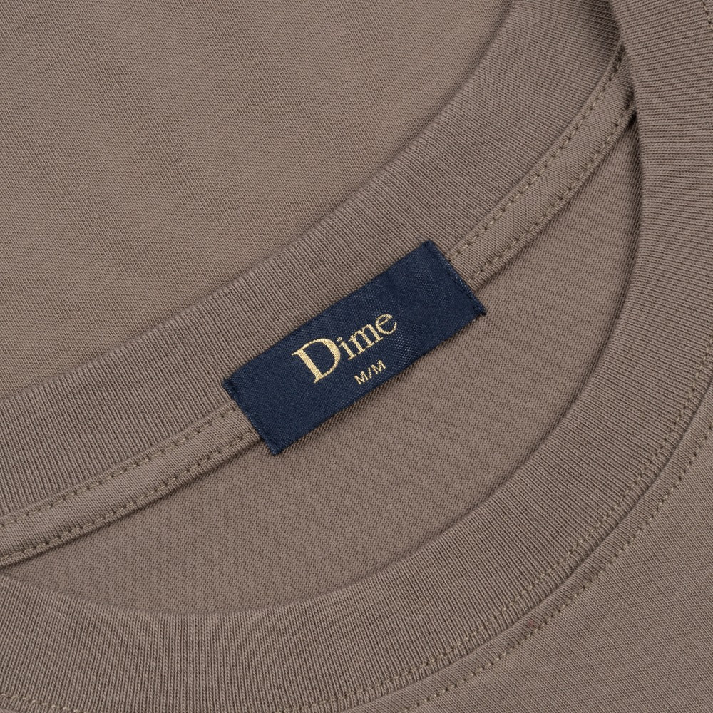 DIME CLASSIC SMALL LOGO TEE BROWN