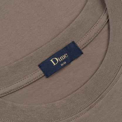 DIME CLASSIC SMALL LOGO TEE BROWN