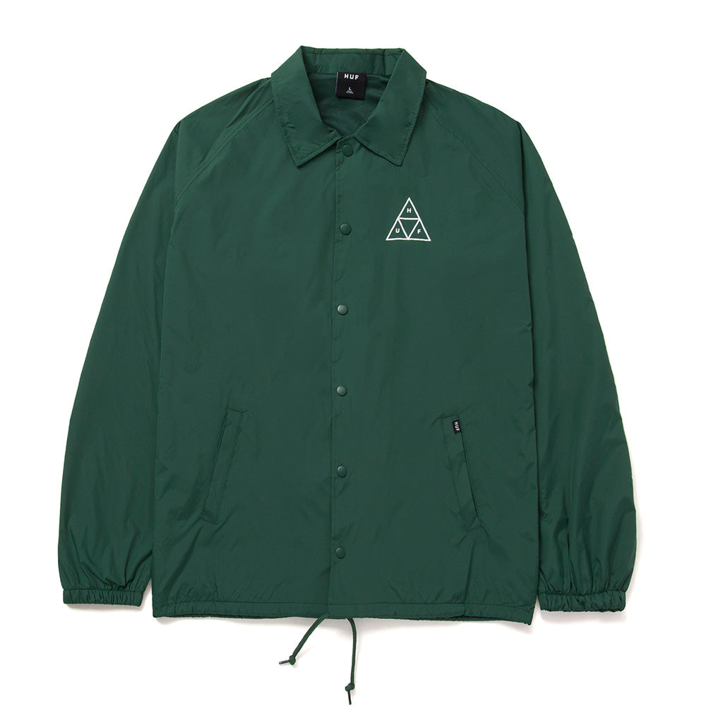 HUF ESS TT COACHES JACKET DARK GREEN