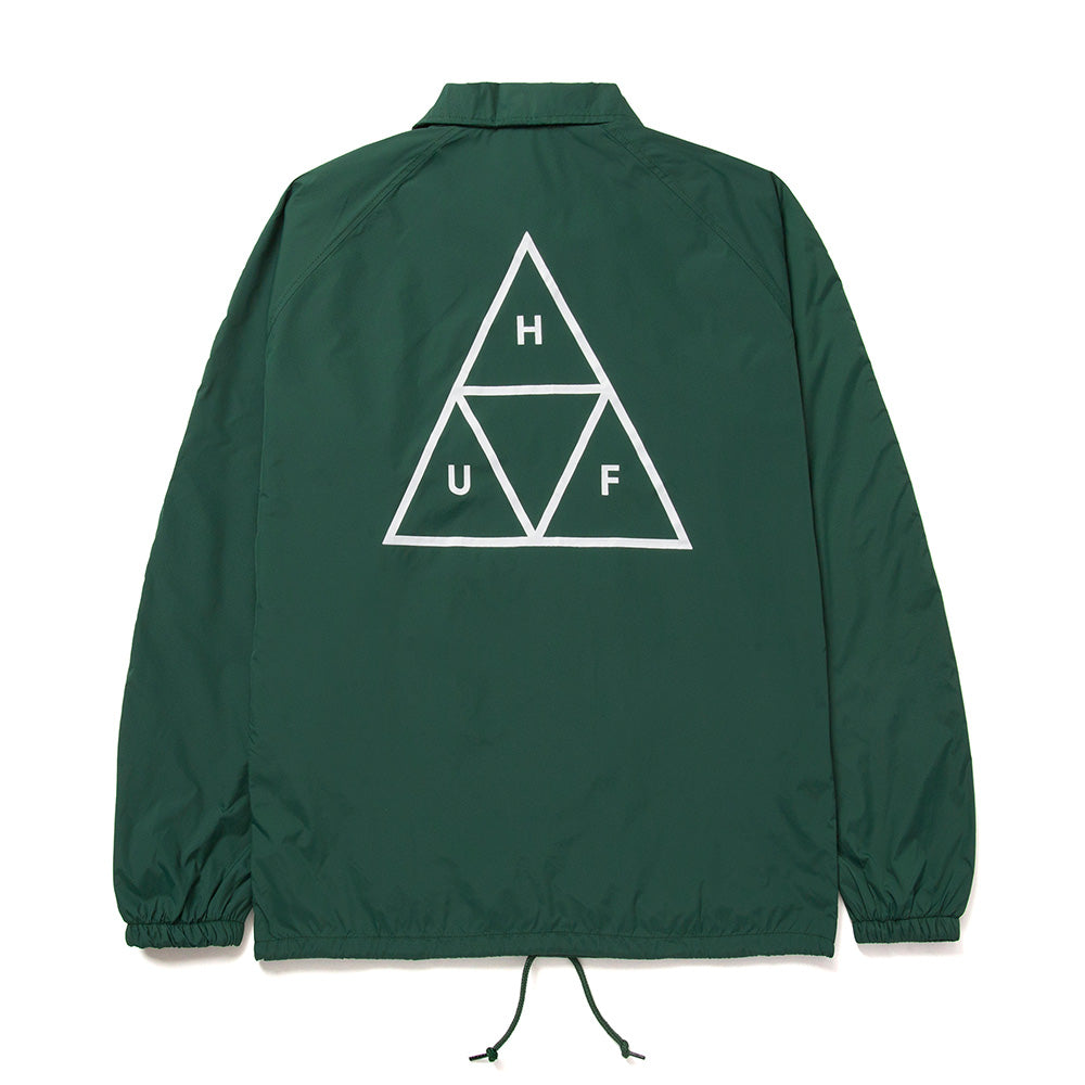 HUF ESS TT COACHES JACKET DARK GREEN
