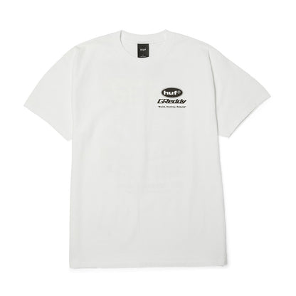 HUF X GREDDY PARTS TEE WHITE