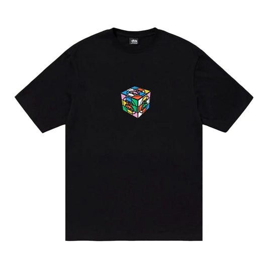 STUSSY CUBE TEE BLACK