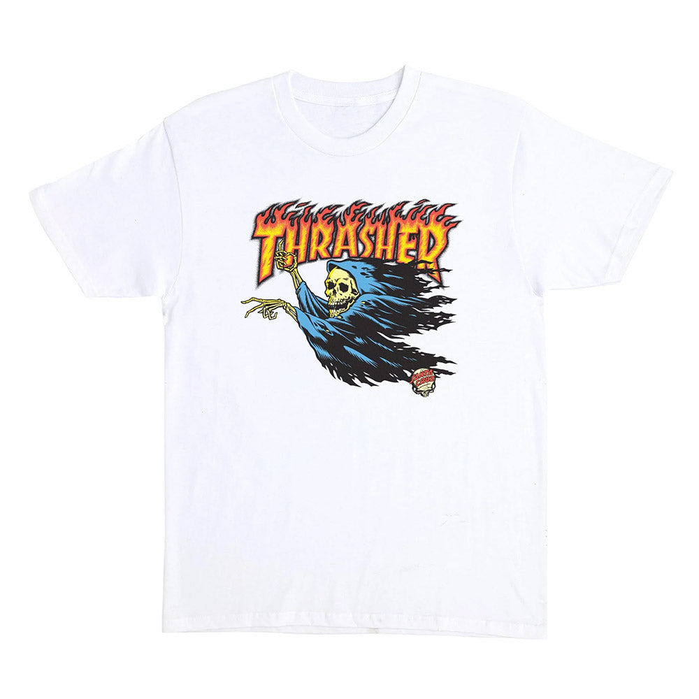 SANTA CRUZ THRASHER TEE WHITE