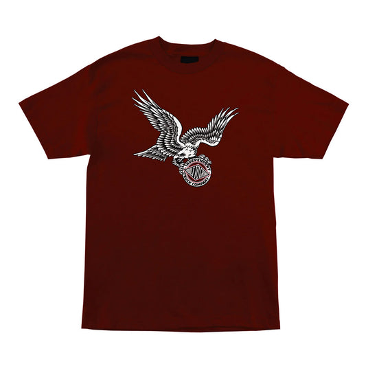 INDEPENDENT BTG EAGLE TEE BURGUNDY