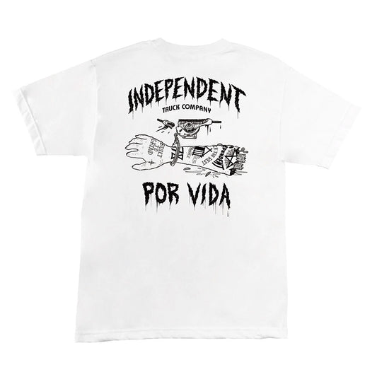 INDEPENDENT POR VIDA TEE WHITE