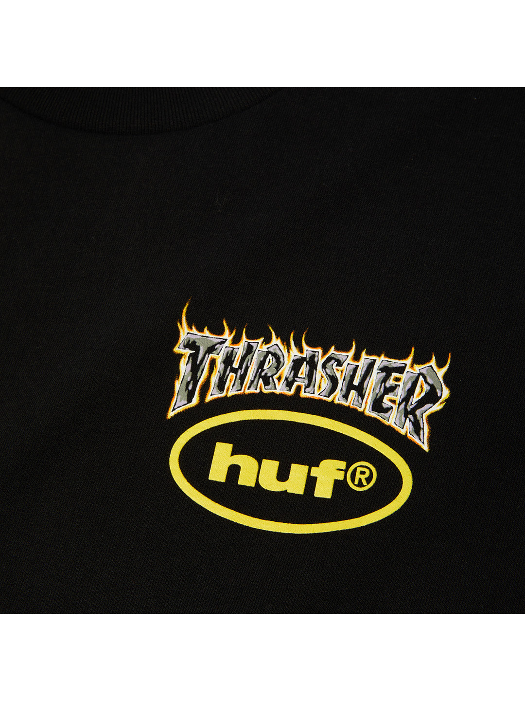 Huf X Thrasher Meltdown Tee Black