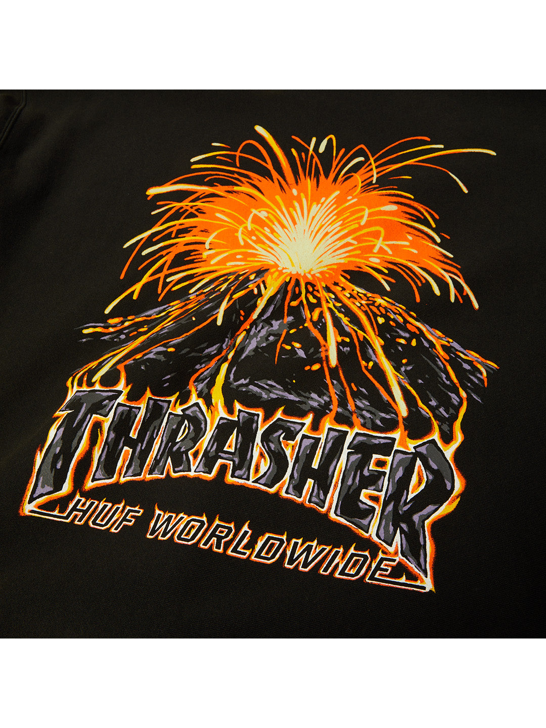 Huf X Thrasher Meltdown Heavyweight Hoodie