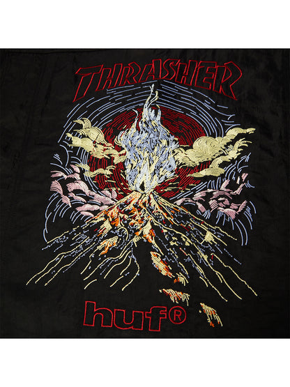 Huf X Thrasher Trucker Jacket Black