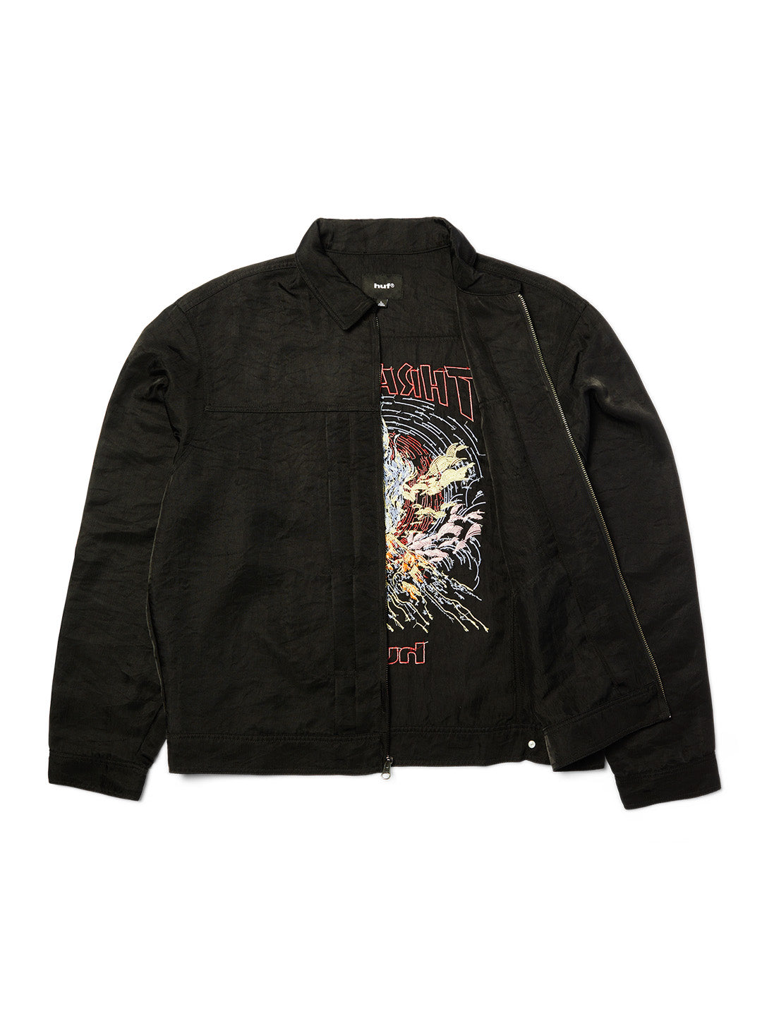 Huf X Thrasher Trucker Jacket Black