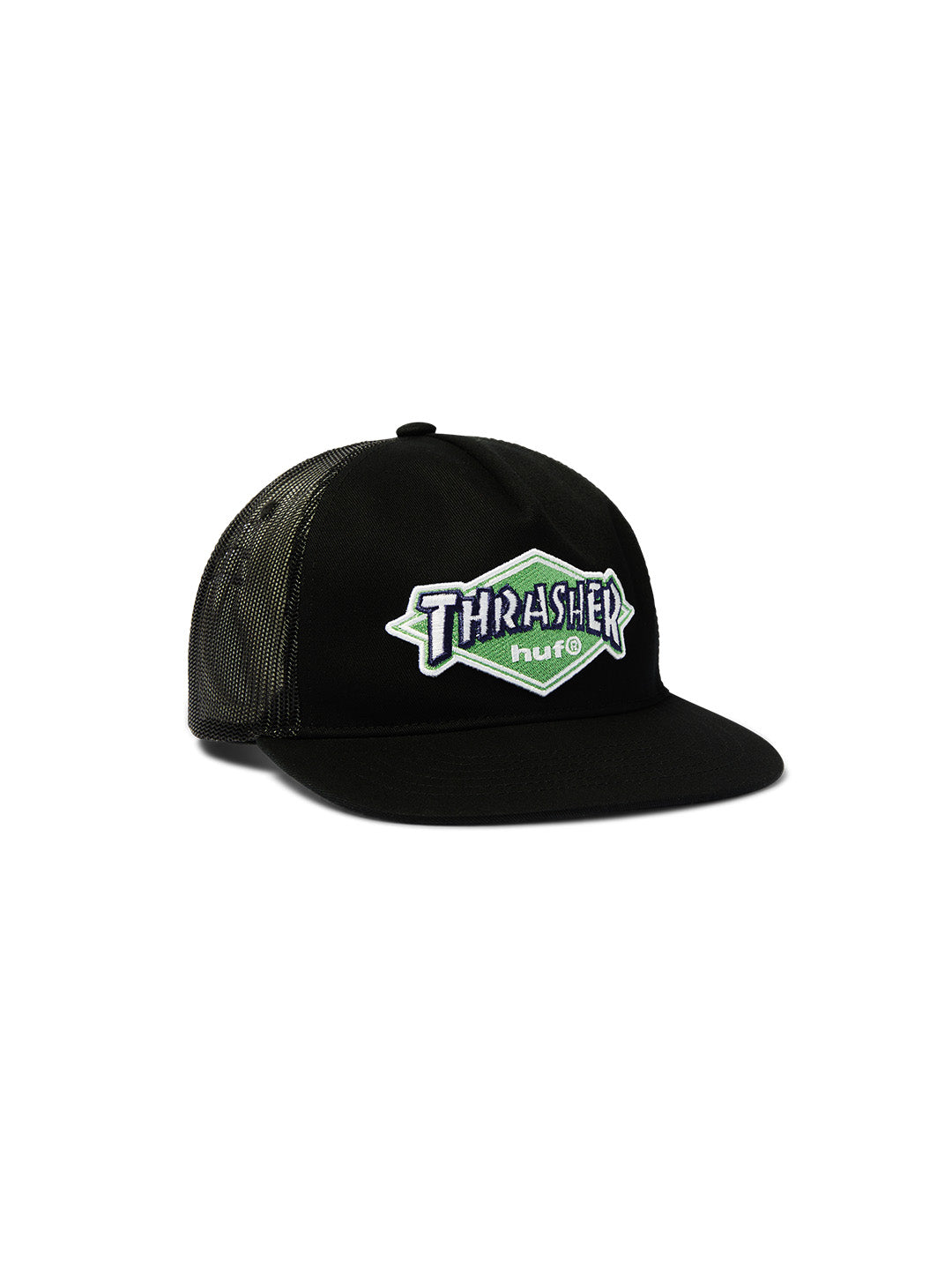 Huf X Thrasher Logo Trucker Black