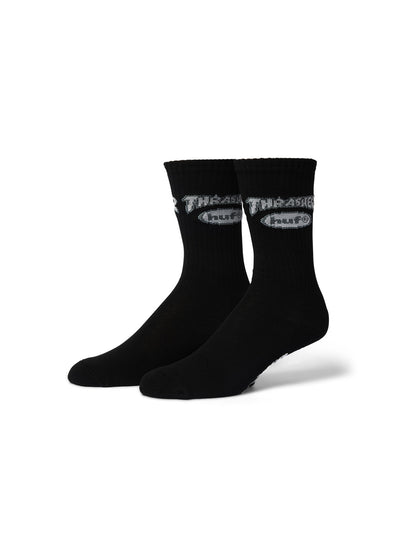 Huf X Thrasher Logo Sock Black