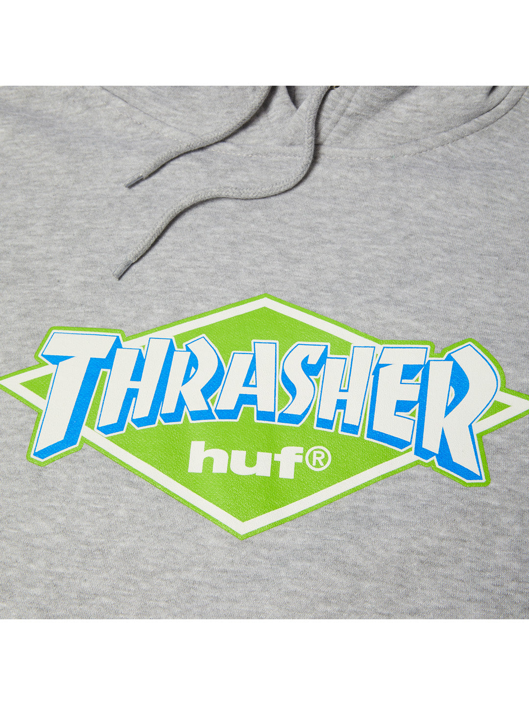 Huf X Thrasher Logo Hoodie Grey