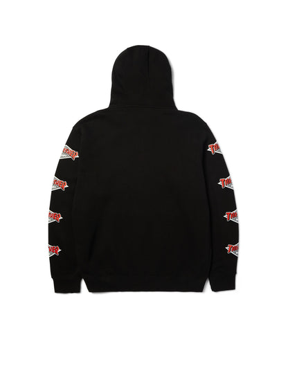 Huf X Thrasher Logo Hoodie Black