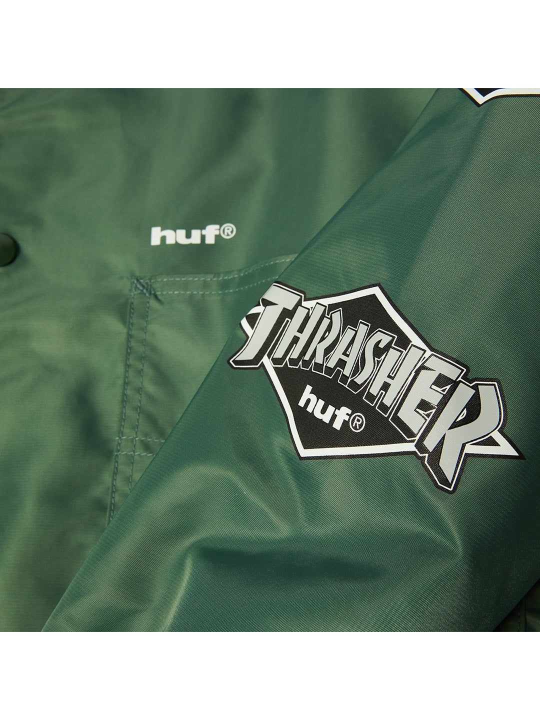 Huf X Thrasher Logo Jacket Dark Green