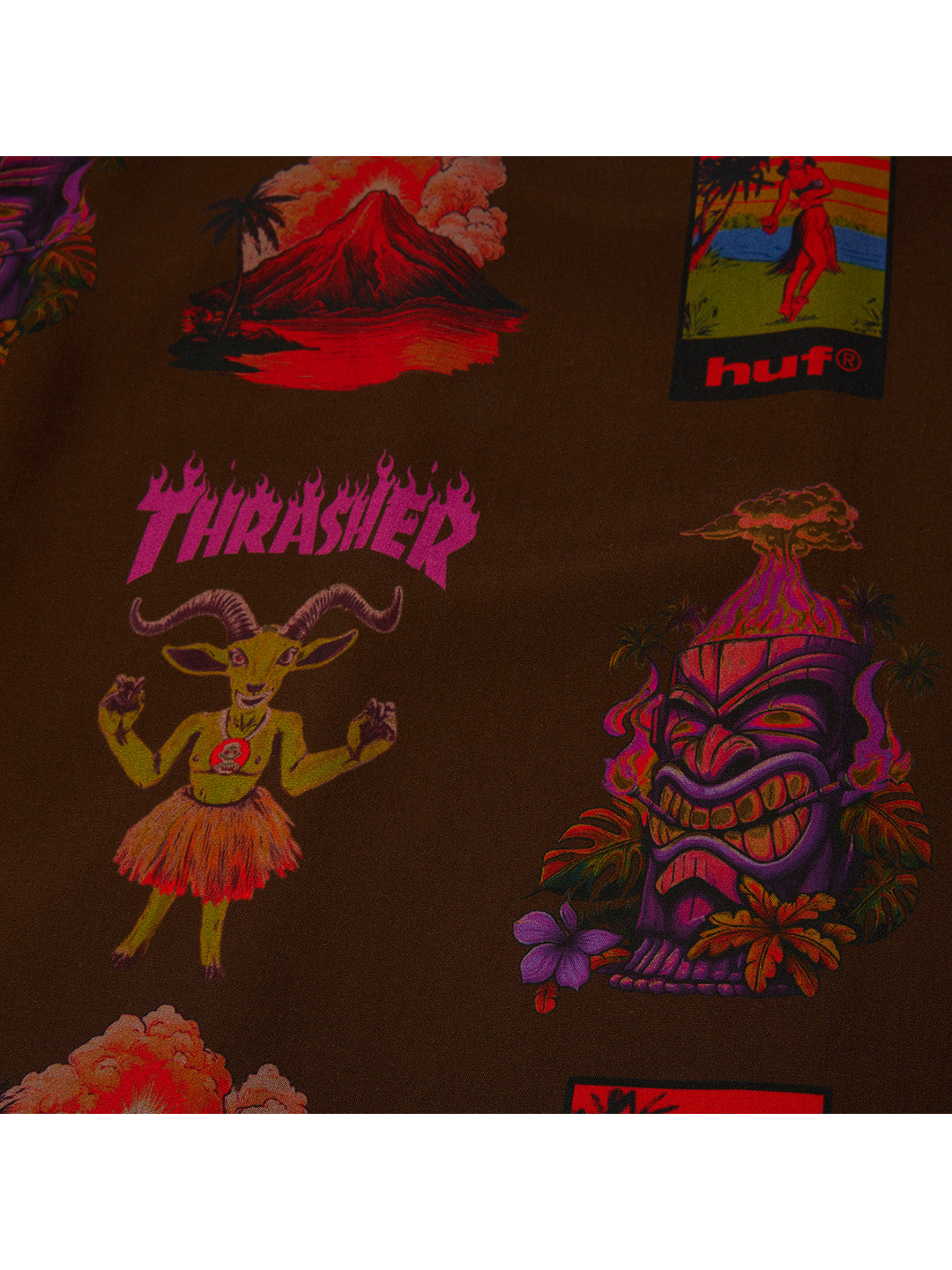 Huf X Thrasher Hawaiian Shirt Multi