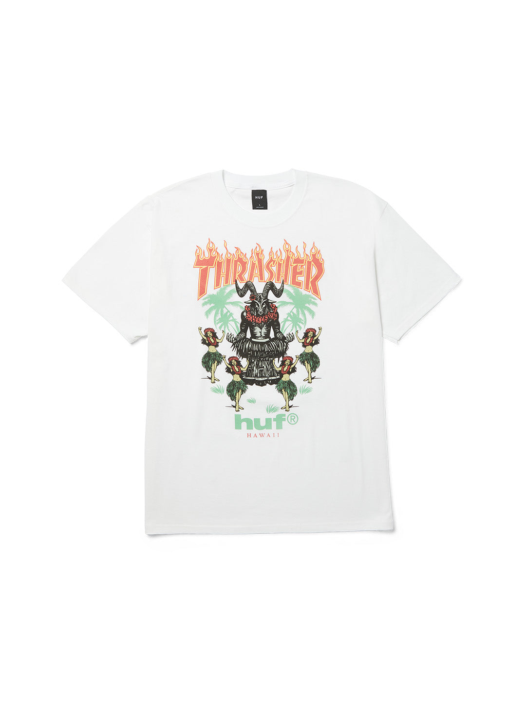 Huf X Thrasher Goat Luau Tee White
