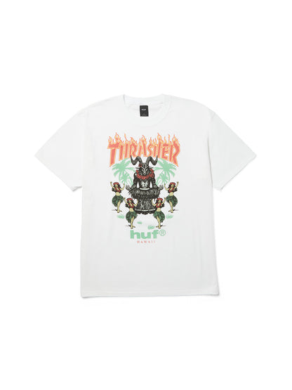 Huf X Thrasher Goat Luau Tee White